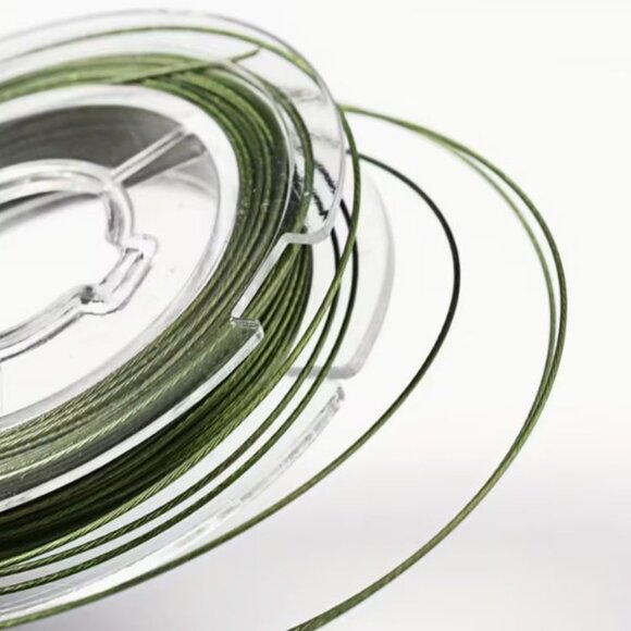 10 Rolls Tiger Tail Nylon-Coated Stainless Steel 25 Gauge (0.45mm) 32.8 Feet - Picture 2 of 3